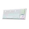 KEYBOARD AULA F3032 MECHANICAL RGB WHITE USB US-GR NEW