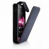 Sony Xperia U ST25i Θήκη Δερμάτινη Μαύρη Sony Xperia U ST25i Θήκη Δερμάτινη Μαύρη