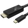 TECHLY IADAP USBC-HDMI2TY Καλώδιο USB-C ™ Male to HDMI 2.0 4K Male 2m Black