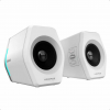 Edifier G2000 RGB Wireless Computer Speakers 2 with RGB Lighting and Bluetooth Power 32W in White Color