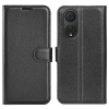 Huawei Nova 9 / Honor 50 OEM Litchi Skin Series Case with Kickstand, Card Slots and Magnetic Clasp Flip Wallet Synthetic Leather and TPU Black Huawei Nova 9 / Honor 50 OEM Litchi Skin Series Case with Kickstand, Card Slots and Magnetic Clasp Flip Wallet Synthetic Leather and TPU Black