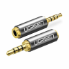 Ugreen Μετατροπέας 2.5mm male σε 3.5mm female Γκρι (20501)