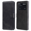 Wallet Case with Kickstand (Leather Look) for Xiaomi Poco M4 Pro 4G - Black