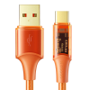 Mcdodo CA-2091 USB 2.0 Cable USB-C male - USB-A male 100W Πορτοκαλί 1.2m