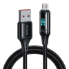 Mcdodo CA-1070 Braided / LED USB 2.0 to micro USB Cable Μαύρο 1.2m