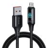 Mcdodo CA-1070 Braided / LED USB 2.0 to micro USB Cable Black 1.2m