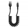 Mcdodo Spiral USB-A to Lightning Cable Μαύρο 1.8m (CA-6410)