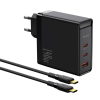 Mcdodo Charger with USB-A Port and 2 USB-C Ports and USB-C Cable 140W Black (CH-2913)