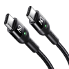 Mcdodo Braided USB 2 Cable USB-C male - USB-C male Black 1.8m (CA-7860)