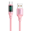 Mcdodo USB 2.0 Cable USB-C male - USB-A male 66W Ροζ 1.2m (CA-1921)