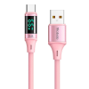 Mcdodo USB 2.0 Cable USB-C male - USB-A male 66W Pink 1.2m (CA-1921)