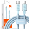 Mcdodo Braided USB 2 Cable USB-C male - USB-C 100W Μπλε 1m (CA-3671) Mcdodo Braided USB 2 Cable USB-C male - USB-C 100W Μπλε 1m (CA-3671)