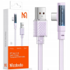 Mcdodo Angle (90°) / Flat USB 2.0 Cable USB-C male - USB-A 100W Μωβ 1m (CA-3421)