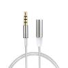 Audio cable 4pin 3.5mm f/m metal newtop αρσενικό σε 3.5 mm θηλυκό 1M Audio cable 4pin 3.5mm f/m metal newtop αρσενικό σε 3.5 mm θηλυκό 1M
