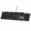 Motospeed CK104 USB Mechanical Gaming Keyboard with High-speed 104 RGB Backlit Keys (Silver)