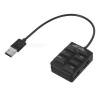 2 σε 1 USB 2.0 / Micro USB OTG SD / TF Card Reader + USB 2.0 2-Port Hub - Black Cwxuan