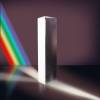 Οπτικό Τρίκλινο Τετράγωνο Γυάλινο Prism Spectrum - Λευκό
