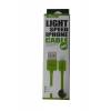 CABLE GFUN USB  DATA/LIGHTING IPHONE COMPATIBLE GREEN 78-LIGGR