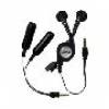 Logic3 Audio Splitter and Earphones Black Logic3 Audio Splitter and Earphones Black