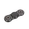 BLCR Two-Spinner Fidget Toy Plastic 5+ minutes EDC Hand Spinner for Autism and ADHD Black