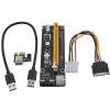 1X to 16X Powered PCI Express Riser Card Extension Cable USB 3.0 and SATA 15pin Ver.003(OEM) (BULK)