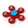 BLCR 5 Steel Ball Fidget Toy Plastic 1 minute EDC Hand Spinner for Autism and ADHD Red