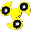 BLCR Tri-Spinner Fidget Toy EDC Plastic 3 minute  Hand Spinner "Ninja Claw" for Autism and ADHD Yellow/Black