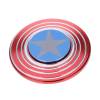 BLCR Three-Spinner Fidget Toy ¨Captain America" Metal 3 minute EDC Hand Spinner for Autism and ADHD Red