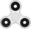 BLCR Tri-Spinner Fidget Toy Plastic 3 minutes EDC Hand Spinner for Autism and ADHD White/Black