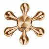 BLCR Three-Spinner Fidget Toy Hexagon Cucurbit Pure Brass 5 minute EDC Hand Spinner for Autism and ADHD