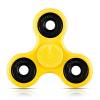 BLCR Three-Spinner Fidget Toy Plastic 1 Minute EDC Hand Spinner for Autism and ADHD Yellow