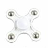 BLCR 5 Steel Ball Fidget   "Mr Pomelo" Toy Plastic 1 minute EDC Hand Spinner for Autism and ADHD 4 Balls White