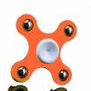 BLCR 5 Steel Ball Fidget   "Mr Pomelo" Toy Plastic 1 minute EDC Hand Spinner for Autism and ADHD 4 Balls Orange