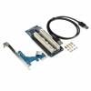 PCI-E Express X1 to Dual PCI Riser Extend Adapter Card PCI Add On Cards with 1M USB 3 Cable