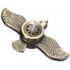 BLCR Three-Spinner Fidget Toy "Flying Eagle" Zinc Alloy Rainbow 3 minute EDC Hand Spinner for Autism and ADHD Olive