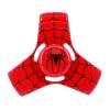 BLCR Three-Spinner Fidget Toy "Spiderman" Aluminium Alloy Rainbow 3 minute EDC Hand Spinner for Autism and ADHD Red