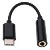 Καλώδιο μετατροπής ήχου USB 3.1 τύπου C σε θύρα 3.5mm (Θηλύκό) υποδοχής ακουστικών - Μαύρο
