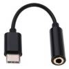 Καλώδιο μετατροπής ήχου USB 3.1 τύπου C σε θύρα 3.5mm (Θηλύκό) υποδοχής ακουστικών - Μαύρο Καλώδιο μετατροπής ήχου USB 3.1 τύπου C σε θύρα 3.5mm (Θηλύκό) υποδοχής ακουστικών - Μαύρο