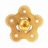 BLCR Three-Spinner Fidget Toy Metal 4 minute EDC Hand Spinner for Autism and ADHD Six Gear Gold