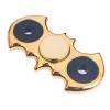 BLCR Three-Spinner Fidget Toy "BATMAN" Plastic 2 Minute EDC Hand Spinner for Autism and ADHD Gold