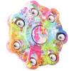 BLCR TRI-SPINNER FIDGET TOY COLORFUL WHEEL ABS PLASTIC 2 MINUTES EDC HAND SPINNER FOR AUTISM AND ADHD BEARING: R1810