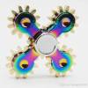 BLCR Three-Spinner Fidget Toy "Wheel"ALUMINIUM ALLOY RAINBOW 3 MINUTE EDC Hand Spinner for Autism and ADHD Five Gear