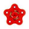 BLCR Three-Spinner Fidget Toy Metal 5 minute EDC Hand Spinner for Autism and ADHD 5 Gear Red