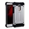 Dust-proof Hard Armor Shockproof Silicone Cover Case For Xiaomi Redmi Note 3 & 4  Global Version Silver