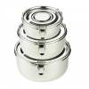 Stainless Food Dishware Set of 3 pieces