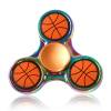 BLCR Tri-Spinner Fidget Toy EDC Zinc Zlloy 5 minute Rainbow  Hand Spinner "Basket Ball" for Autism and ADHD R188 Bearinging