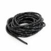 12mm x 10M Spiral Cable Wire Wrap Band Computer Manage Cord Black