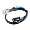 Splitter Adapter Cable Mini SAS 4i SFF-8087 36-Pin Male to 4 SATA 7-Pin