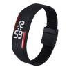 Silicone Wristband Unisex LED Bracelet Watch Black/Red  (OEM)