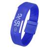 Silicone Wristband Unisex LED Bracelet Watch Blue  (OEM)